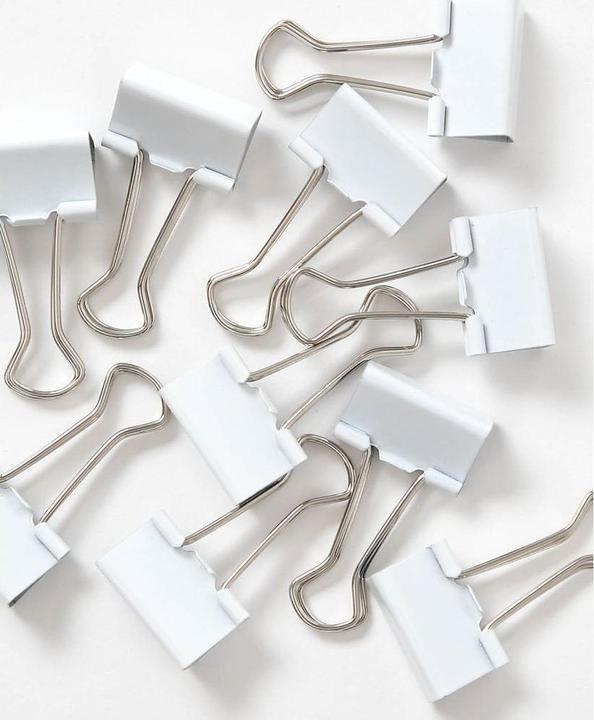 Immagine prodotto Herlitz Clip per fascicoli Clip per raccoglitori bianche 25mm 10pz. (10 x)