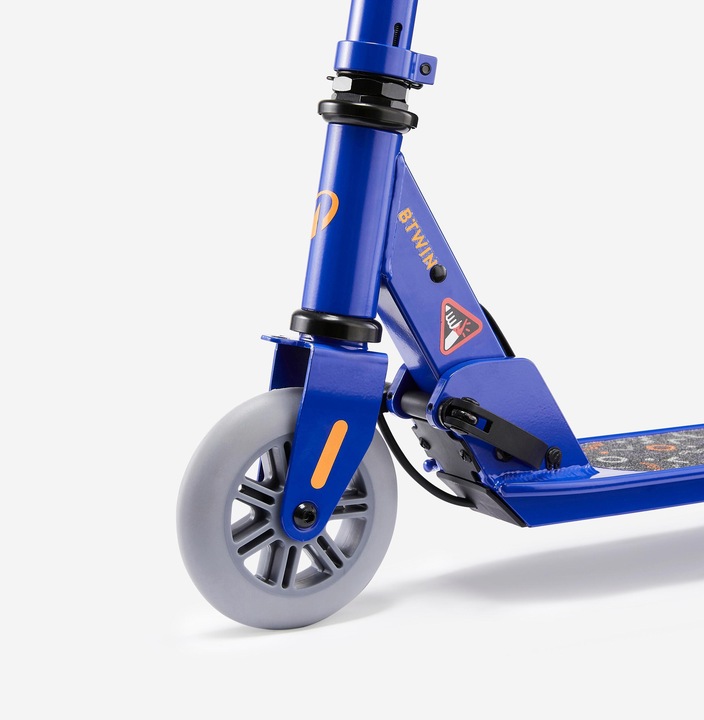 Actual product image Oxelo Scooter Pedal scooter kids with brake - Play 5 blue/orange