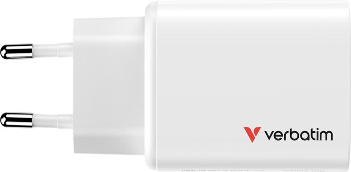 Immagine prodotto Verbatim GaN III Essentials Charger 3 Port 65W USB-A/C white (65 W, 3 porte)
