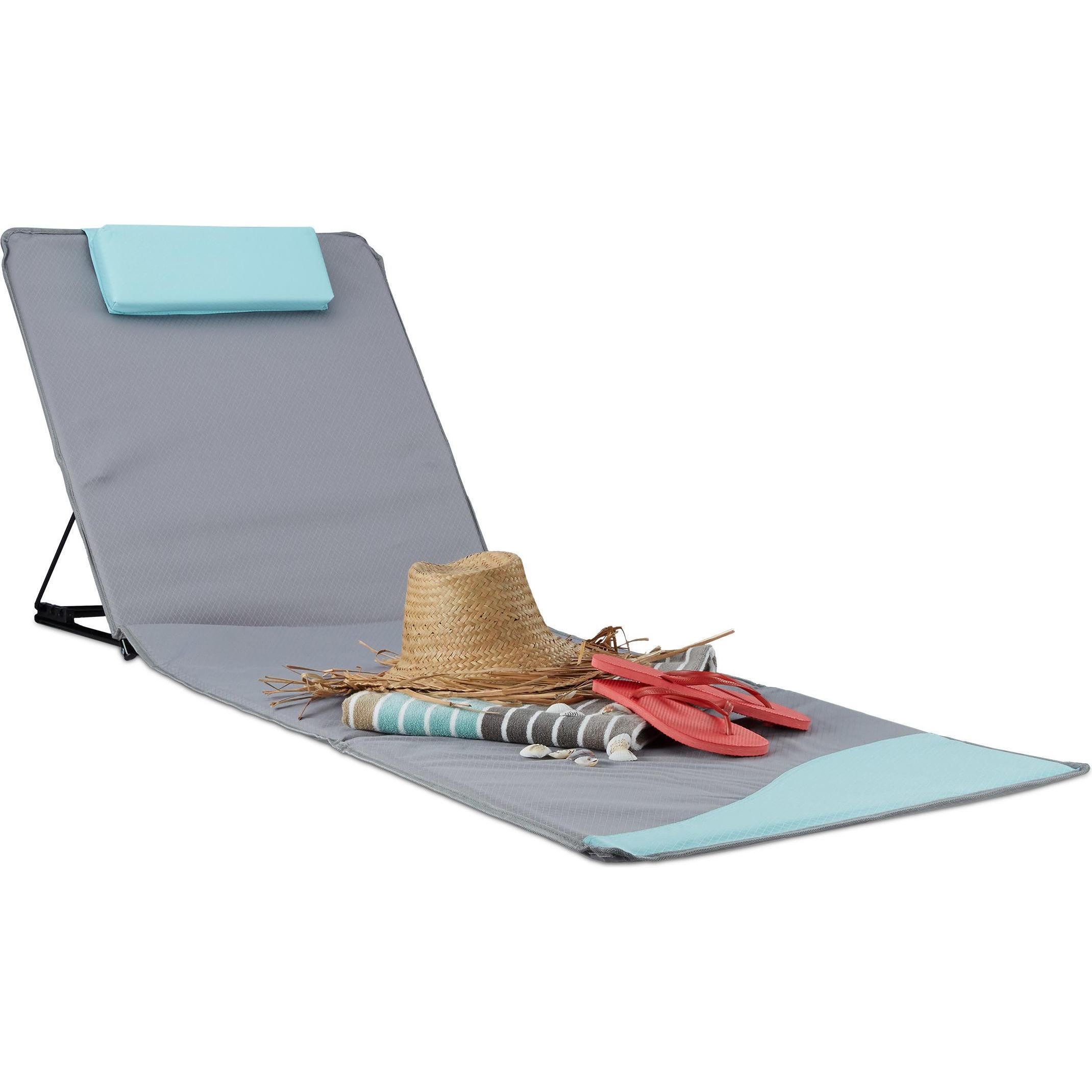 Relaxdays, Liegestuhl, Strandmatte (195 cm)