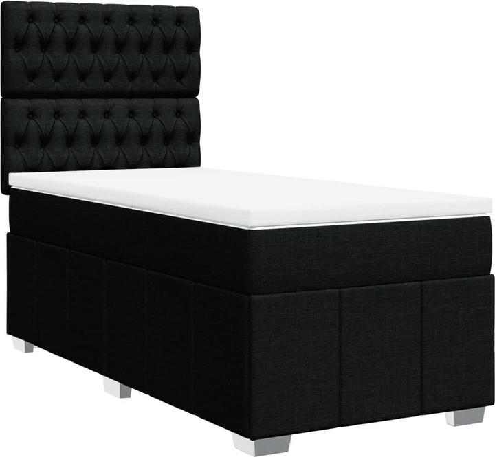 Image du produit VidaXL Bo x lit de saut avec matelas 90 x 200 cm Tissu (90 x 200 cm, 90 x 200 cm)