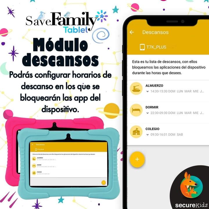 Produktbild Save Family Tab Kids 7 (Kinder Tablet) (nur WLAN, 7", 16 GB, Pink)