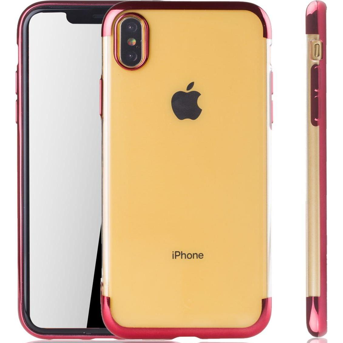 König Design Apple iPhone XS Max Hülle Case Handy Cover Schutz Tasche Schutzhülle Bumper Rot (Apple iPhone XS Max), Smar...