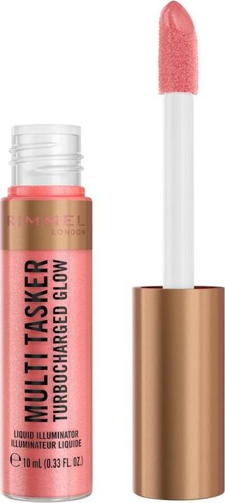 Image du produit Rimmel London Illuminante Liquido Glow Turbo Multi Tasker (002 Rosy Rebel, Highlighter, 10 ml)