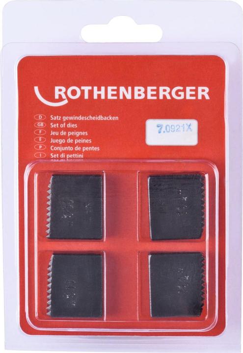 Produktbild Rothenberger SC Schneidbacken, NPT, 1.1/4", 4 Stück