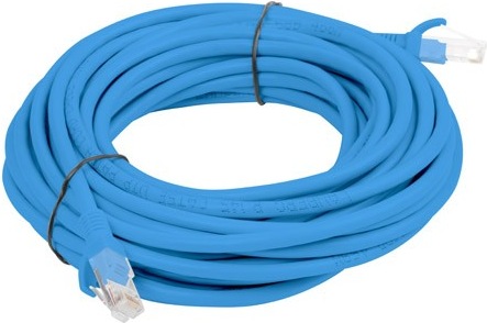 Actual product image Lanberg PCU5-10CC-0500-B Network cable 5 m Cat5e U/UTP (UTP) Blue (U/UTP, CAT5e, 5 m)