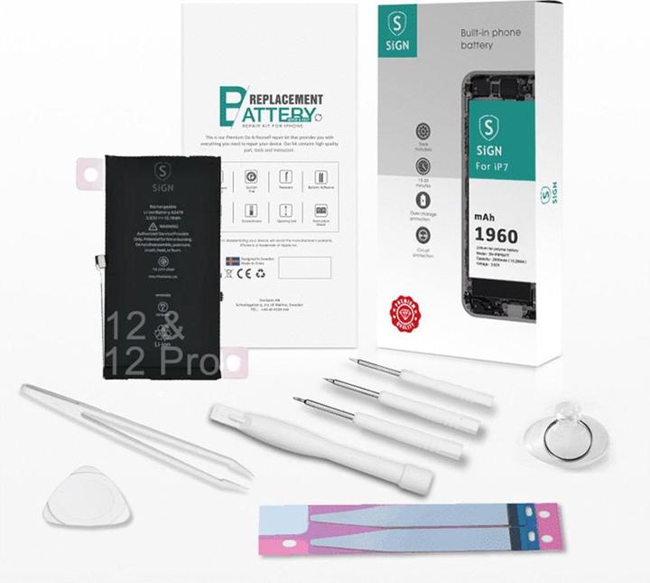 Produktbild SIGN Complete Battery Replacement Kit - iPhone 12/12 pro