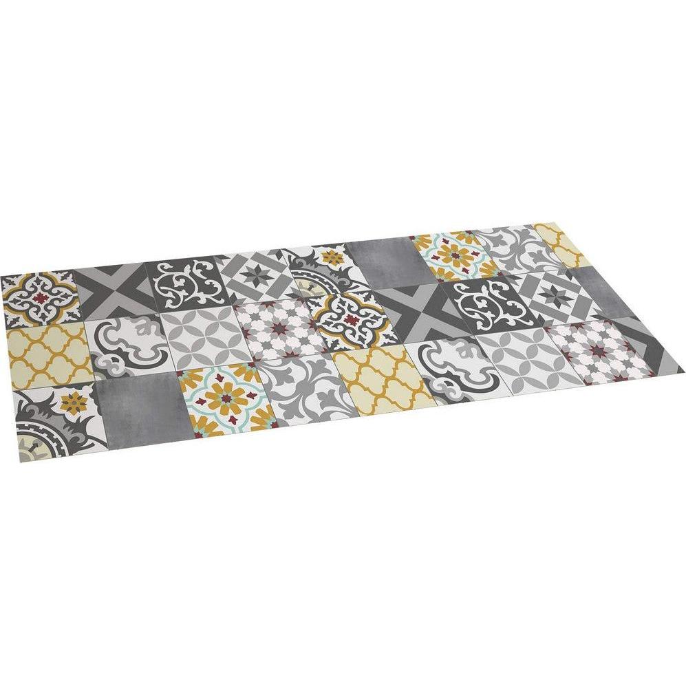 Stor Planet, Tappeto, Tappeto in vinile Croma Patch Grey 100 % PVC (50 x 140 cm) (50 x 140 cm)