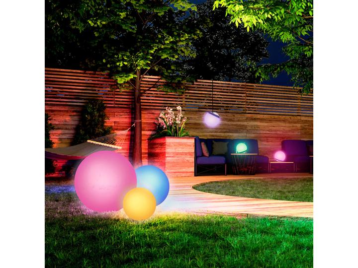 Actual product image Müller Licht Müller-Licht Solar Deco Light tint Calluna Solar 35 cm, white+color 404073 LED 0.5W RGBW White (20 lm, IP44)