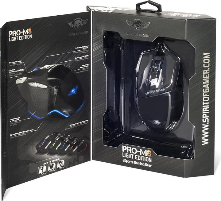 Actual product image Spirit Of Gamer Pro M8 Light (Cable)