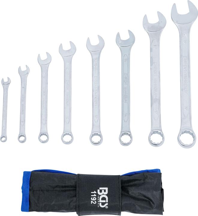 Actual product image BGS Combination Spanner Set 6 - 19 mm 8 pcs. (19 mm, 6 mm, 12 mm, 14 mm, 16 mm, 10 mm, 18 mm, 7 mm, 17 mm, 11 mm, 15 mm, 8 mm, 9 mm, 13 mm)