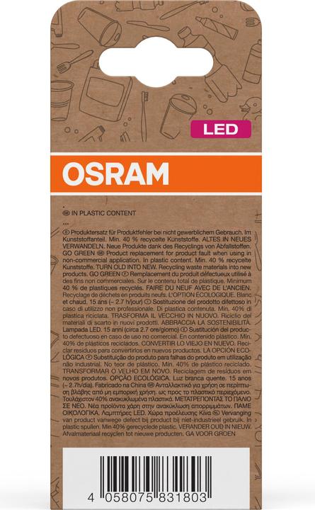 Produktbild Osram LED Pcr Lamps With Classic A (E27, 8.50 W, 806 lm, 1 x, F)