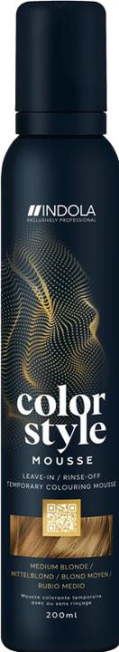 Indola Color Style Mousse Mittelblond 200 ml (Mittelblond)