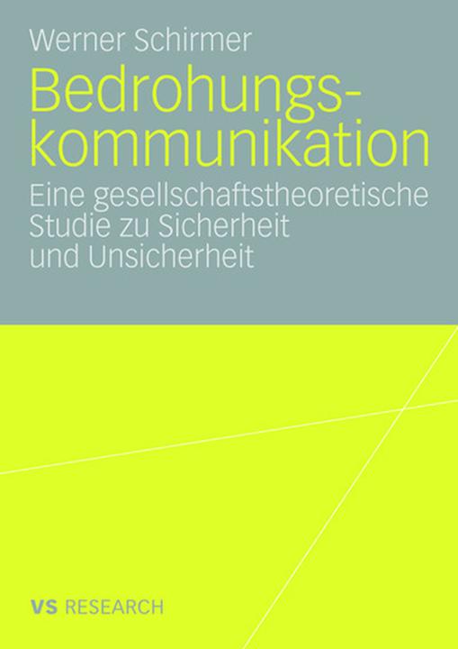 Produktbild Bedrohungskommunikation (Deutsch, Werner Schirmer, 2008)