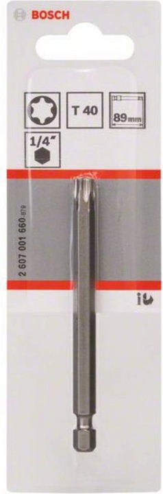 Actual product image Bosch Professional Zubehör Torx bit T 40 Accessories extr (T 40)