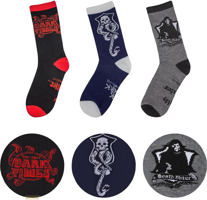 Immagine prodotto Cinereplicas Harry Potter - Calzini delle Arti Oscure (3 paia) (confezione da 3, 43 - 46)