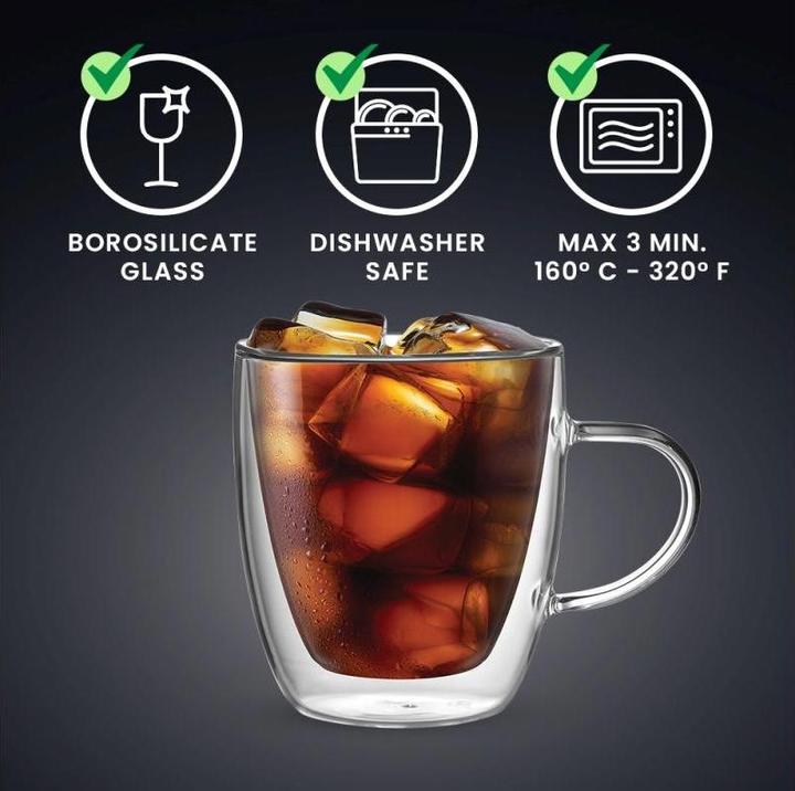 Produktbild Bialetti Kaffeetasse Capri 350 ml, 2 Stück, Transparent (350 ml, 2 x)
