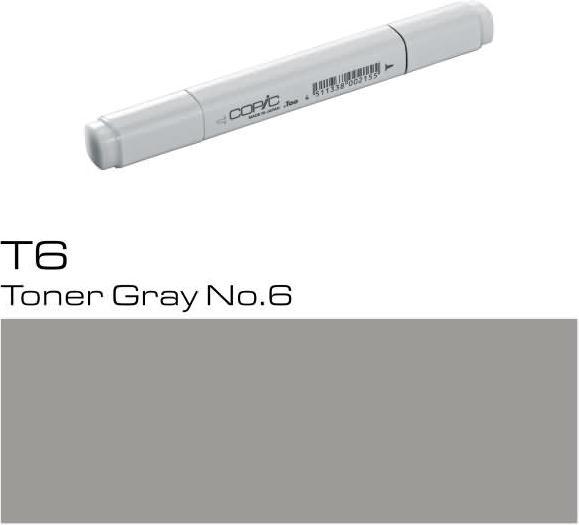 Actual product image Copic Graphic marker Classic type T - 6 (T-6 - Toner Gray No.6, 1 x)