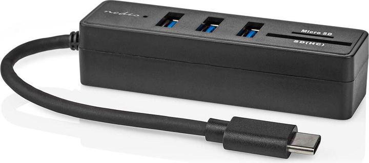 Produktbild Nedis USB-Hub | 1x USB-C™ | 3x USB A Buchse | 5-Port port(s) | USB 3.2 Gen 1 | Stromversorgung über (USB-C, 5 Ports)