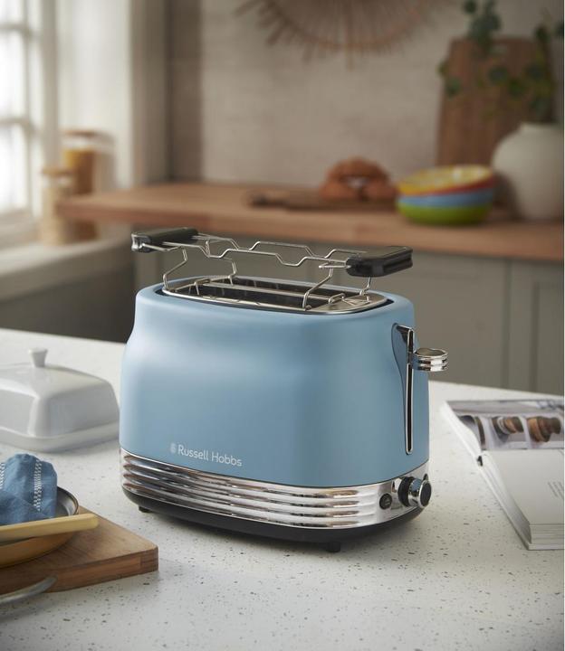 Actual product image Russell Hobbs Hanley Toaster, Retro Blue (28651-56)