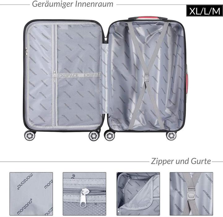 Actual product image Monzana Set of 3 suitcases (105 l)