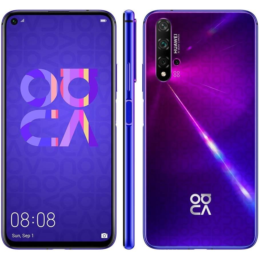 Huawei Nova 5T (128 GB, Midsummer Purple, 6.26", Dual SIM, 4G), Smartphone, Violett