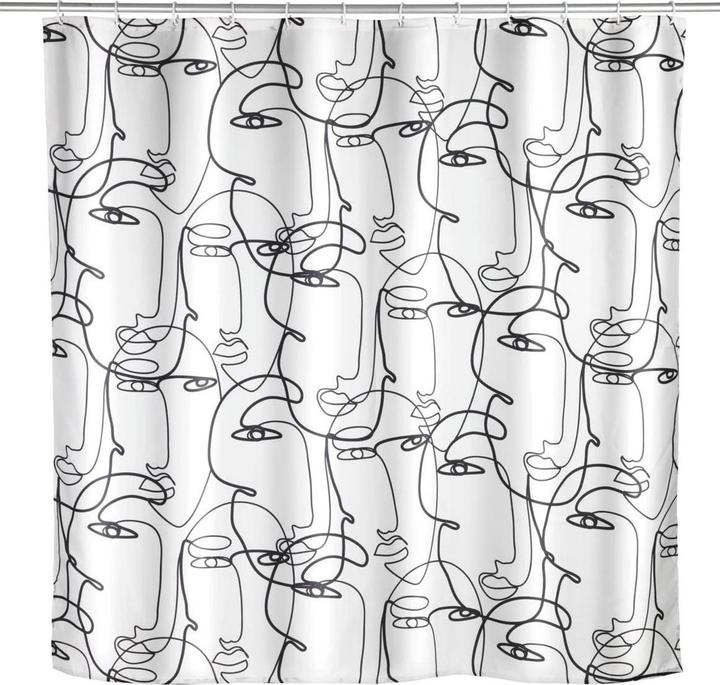 Produktbild Wenko Duschvorhang Faces (180 x 200 cm)