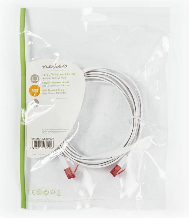 Immagine prodotto Nedis Cavo di rete CAT6 UTP spina RJ45 - spina RJ45 3.0 (UTP, CAT6, 3 m)