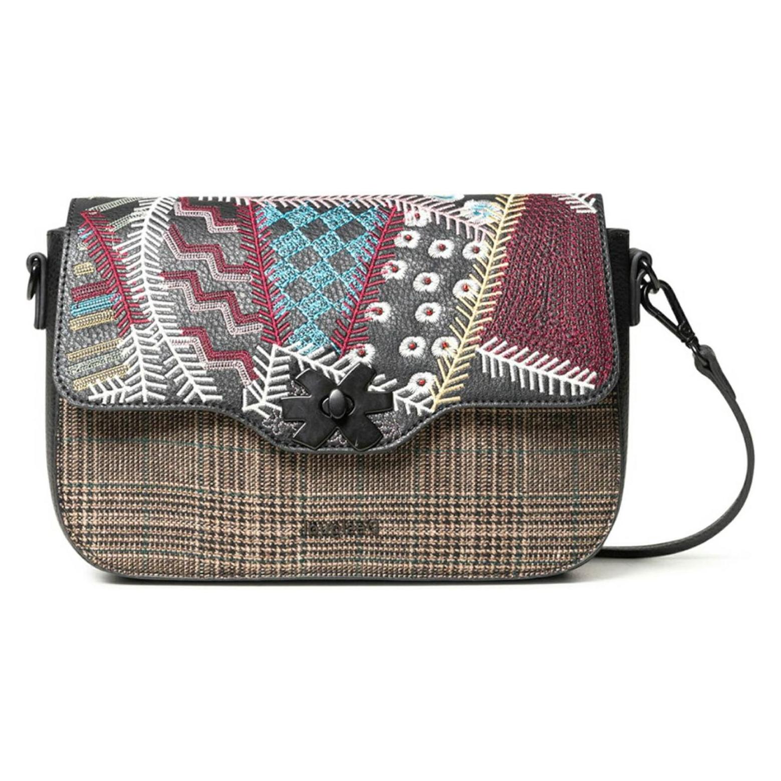 Desigual, Damen, Handtasche, Wings Amorgos Bag, Grau