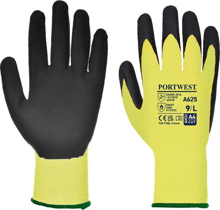 Actual product image Portwest Unisex Adult A625 Vis Tex Cut Resistant Gloves (L)