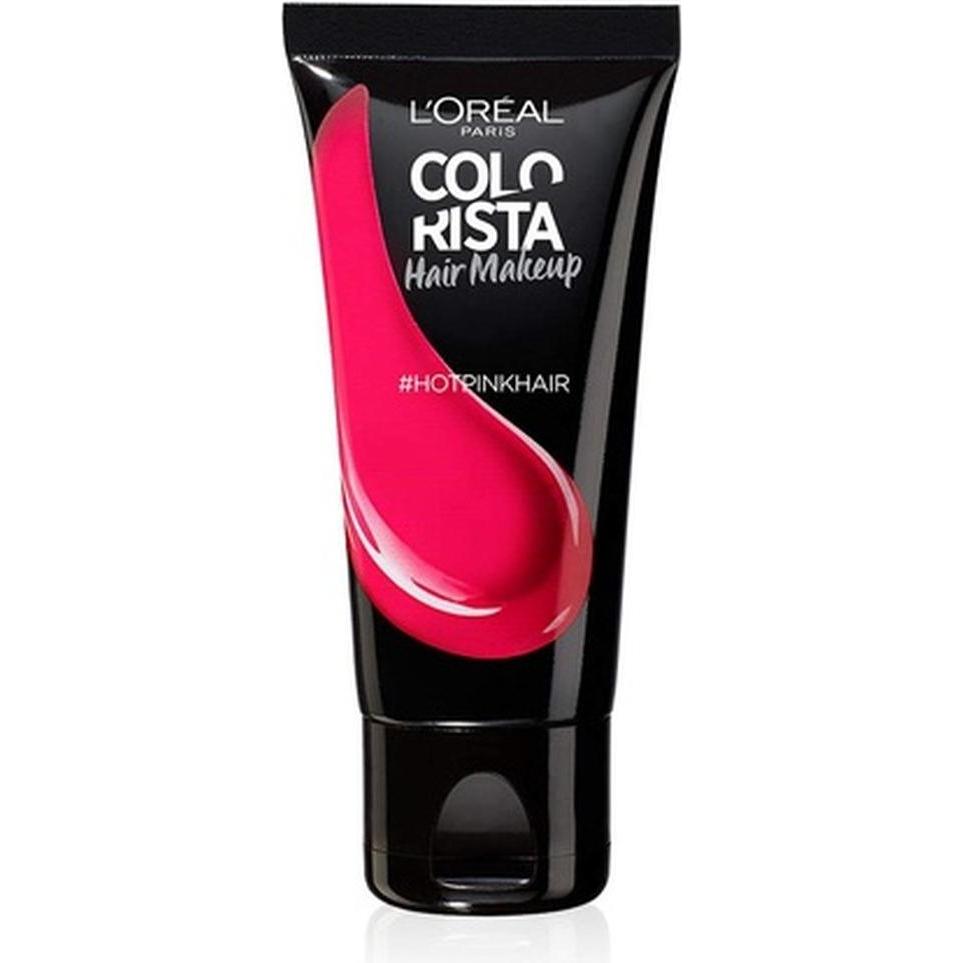 L'oréal Paris Rosa Tinta Per Capelli, L'oreal Colorista Trucco Temporaneo Per Capelli #Hotpink 30Ml ( Caldo)