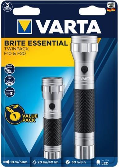Productafbeelding Varta Brite Essential Twinpack (17.60 cm, 40 lm)