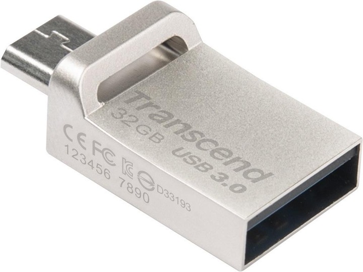 Produktbild Transcend JetFlash 880 (32 GB, USB-A, Micro USB, USB 3.0)