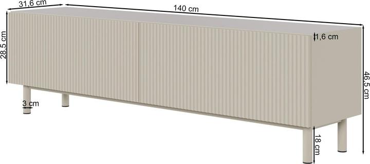 Produktbild Selsey Veldio New (140 x 31.60 x 46.50 cm)