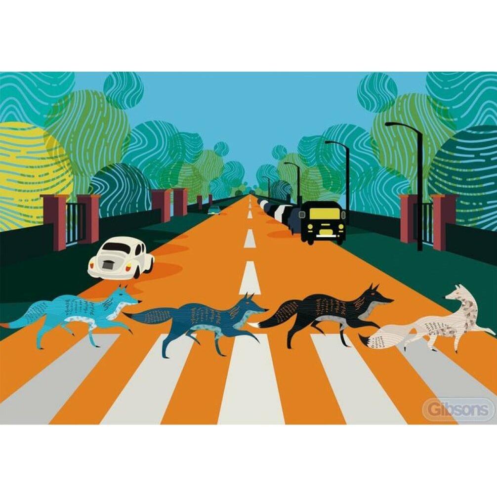 Thumbnail - Gibsons Abbey Road Füchse Puzzle 500 Teile (500 Teile)