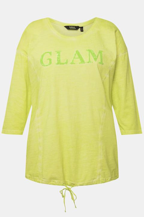Actual product image Ulla Popken Glam Sequined Drawstring Tee (46, 48)