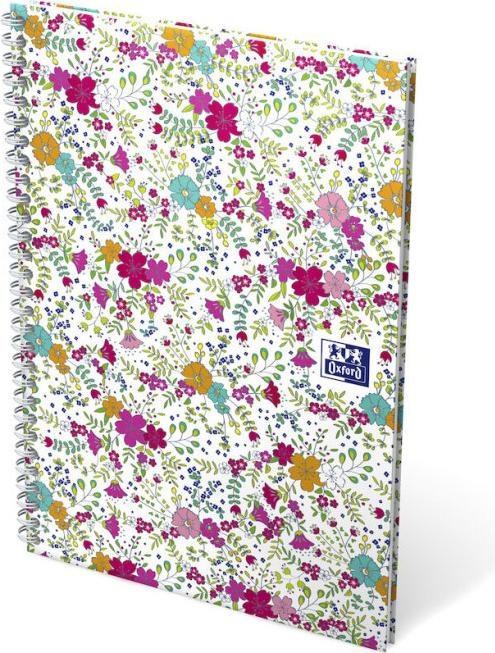 Produktbild Oxford FORME FLORAL - Spiralbuch (B5, Kariert, Harter Einband)