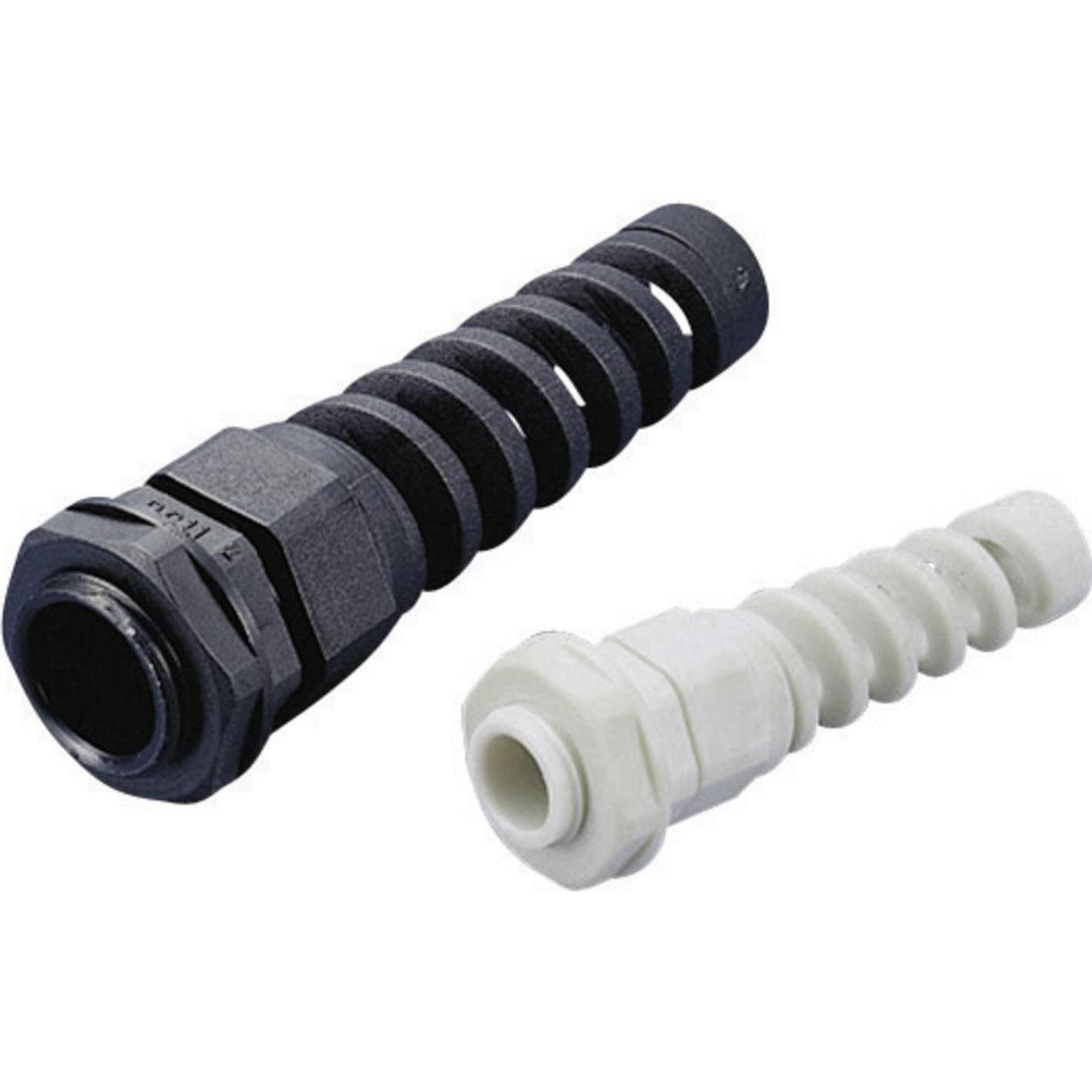 Tru Components, Kabelverbindung, 1593286 Kabelverschraubung mit Biegeschutzspirale PG9 Polyamid S