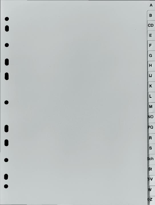 Actual product image Herlitz Alphabetischer Registerindex