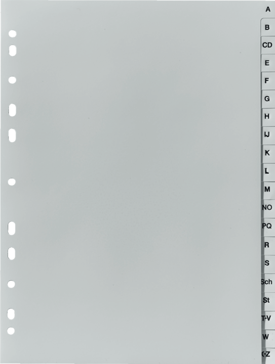 Herlitz Alphabetischer Registerindex