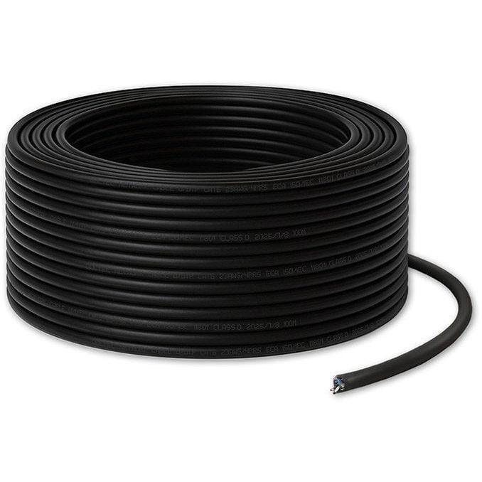 Qoltec UTP patchcord cable CAT6 LAN 100m black (UTP, CAT6, 100 m), Cavo di rete