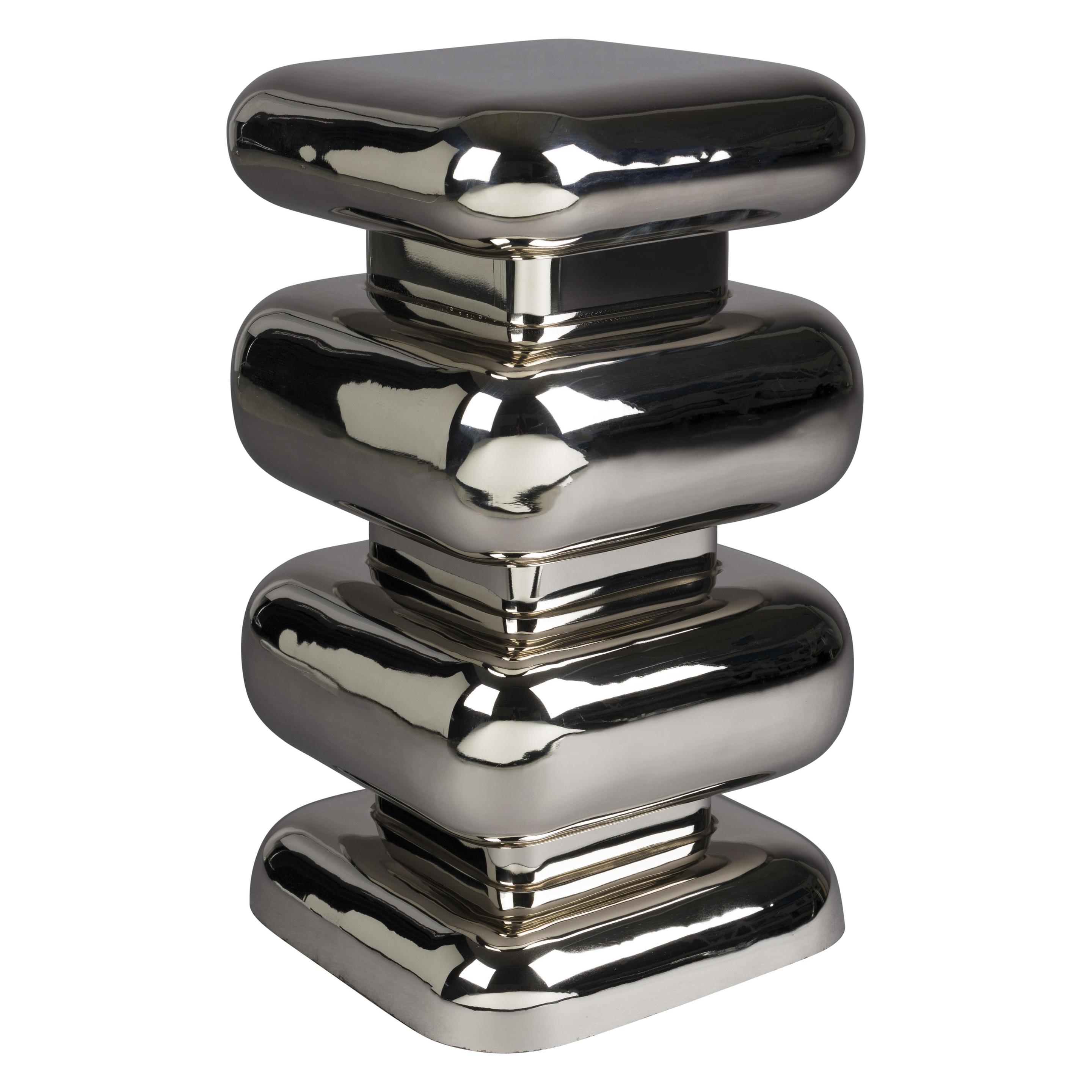 Dutchbone, Salontafel, Stool Stubby Chrome (29 X 29 X 49 Cm)