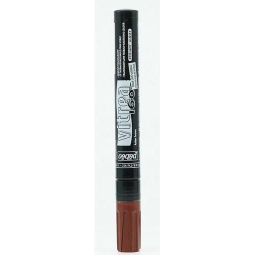 Pebeo, Marker, Vitrea 160 Filzstifte mit Normaler Spitze Glanzfarben (Bernsteingelb, 1.20 mm)