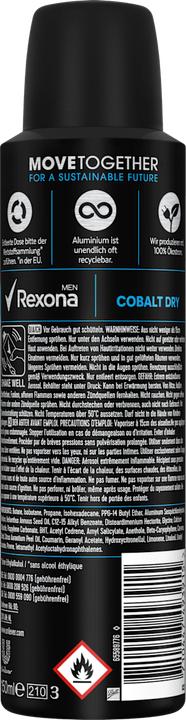 Actual product image Rexona Cobalt Dry (Spray, 150 ml)