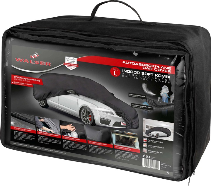 Produktbild Walser Autoplane Indoor Soft, PKW-Abdeckplane Kombi Gröe L schwarz
