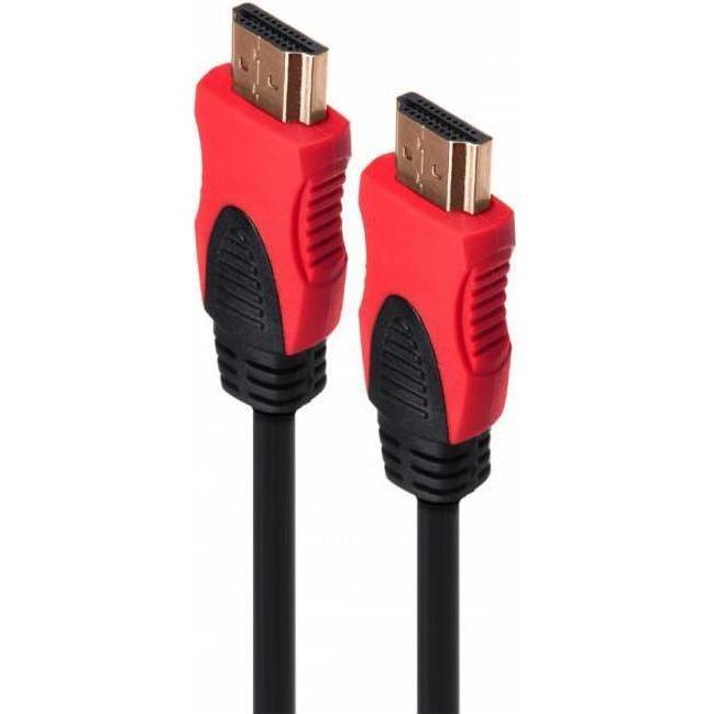 Maclean Cable HDMI 2.0 5m M/M (Noir/Rouge) (5 m, HDMI), Video Kabel