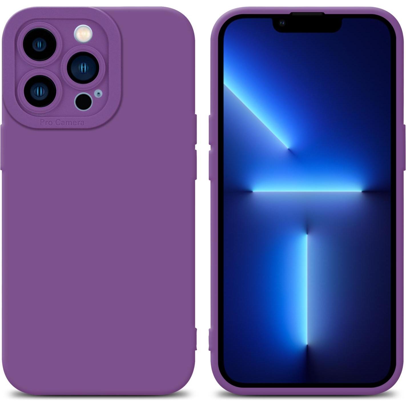 Cadorabo Hülle für Apple iPhone 13 PRO im TPU Fluid LM162 Style (Apple iPhone 13 Pro), Smartphone Hülle, Violett