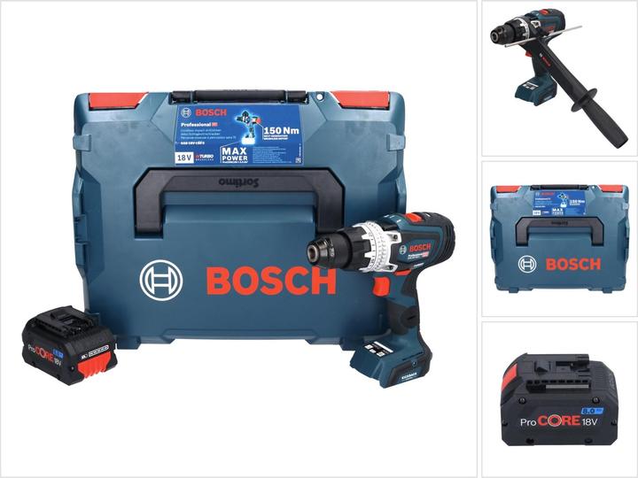 Produktbild Bosch Professional Bosch GSB 18V-150 C Professional Akku Schlagbohrschrauber 18 V 150 Nm Biturbo Brushless + 1x ProCORE (Akkubetrieb)