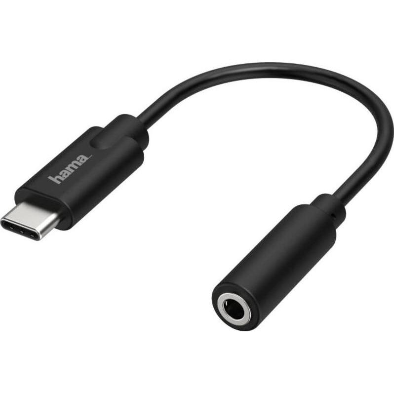 Thumbnail - Hama Audio-Adapter, USB-C-Stecker - 3,5-mm-Klinke-Buchse, Stereo, Audio Adapter, Schwarz
