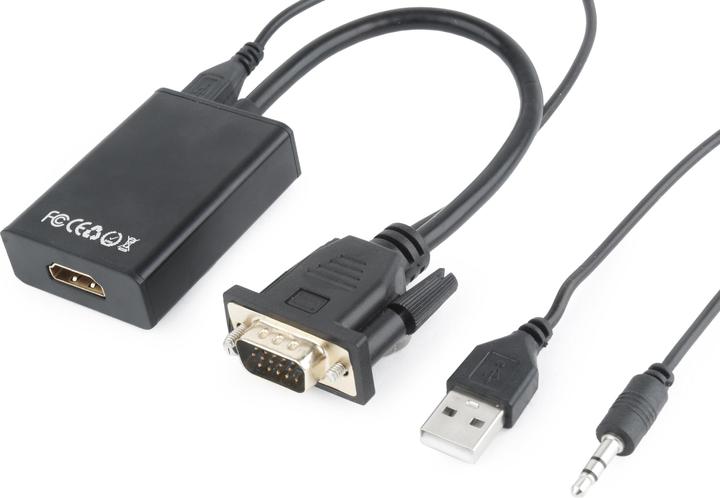 Immagine prodotto Gembird A-VGA-HDMI-01 Interfaccia/adattatore per cavo HDMI 19 pin nero (VGA, 4.40 cm)